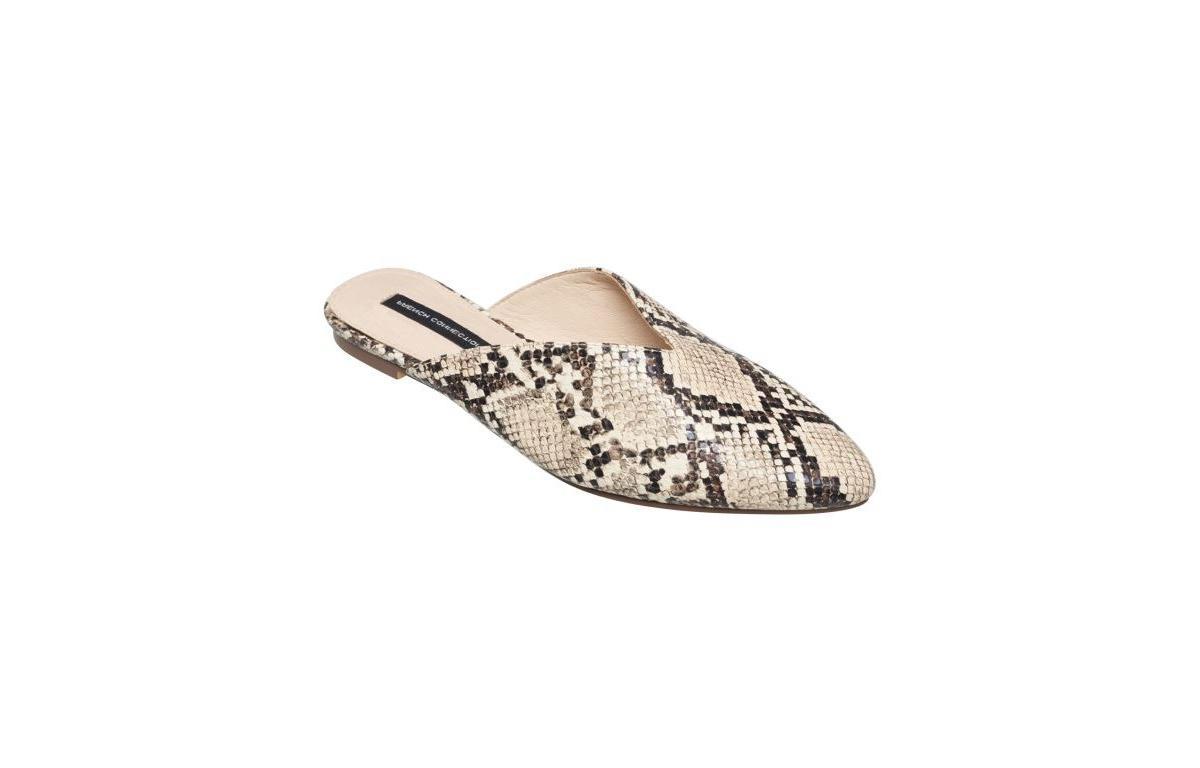 French Connection Womens Leather Slip-On Mule Product Image