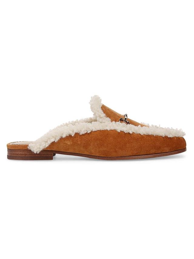 Womens Linnie Faux-Shearling-Trimmed Mules Product Image