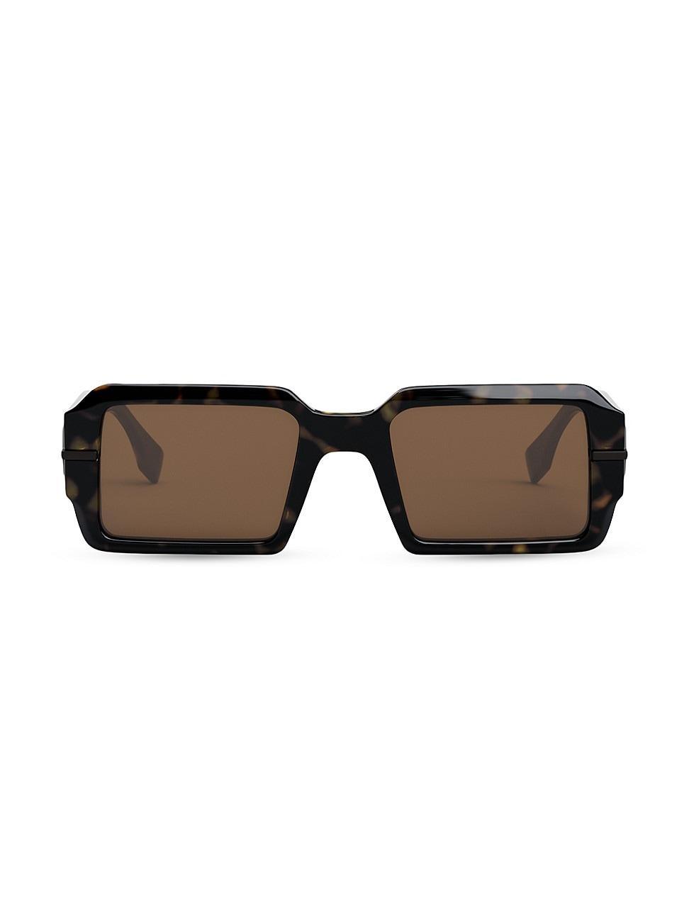 Mens OLock Fendigraphy 52MM Rectangular Sunglasses Product Image