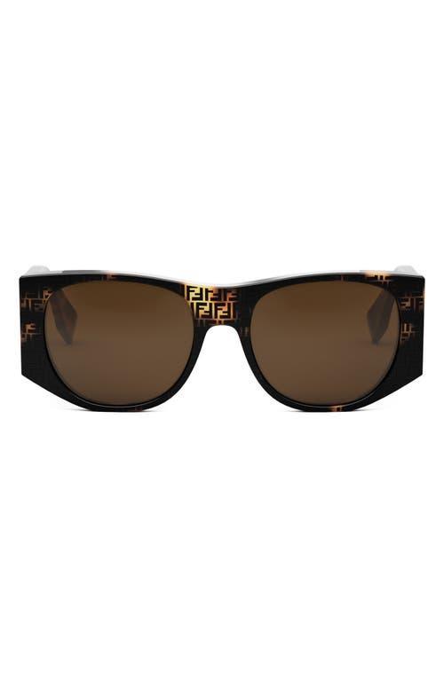 The Fendi Baguette 54mm Oval Sunglasses Product Image