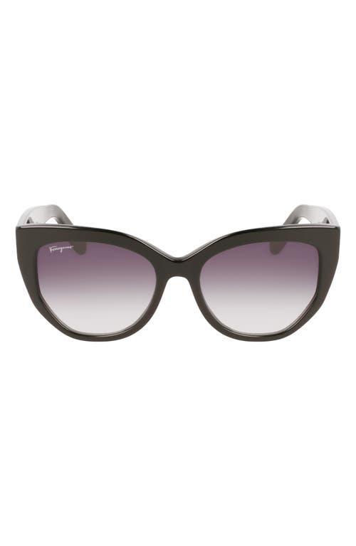 FERRAGAMO 56mm Gradient Cat Eye Sunglasses Product Image