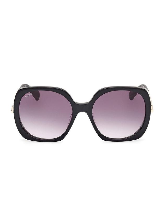 Max Mara Black Butterfly Acetate Sunglasses, 58mm Product Image