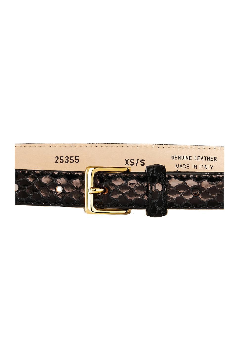 AUREUM Black Snake Embossed Belt Product Image