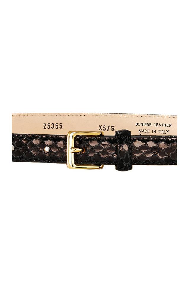 AUREUM Black Snake Embossed Belt Product Image