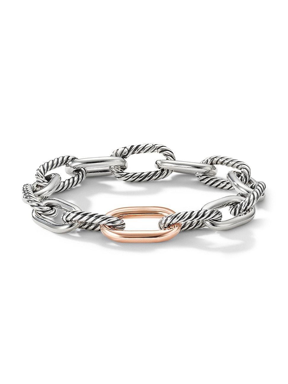 Womens DY Madison Chain Bracelet with 18K Rose Gold Product Image