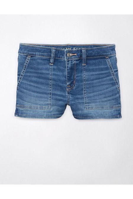 AE Next Level Low-Rise Denim Short Short Women's Product Image