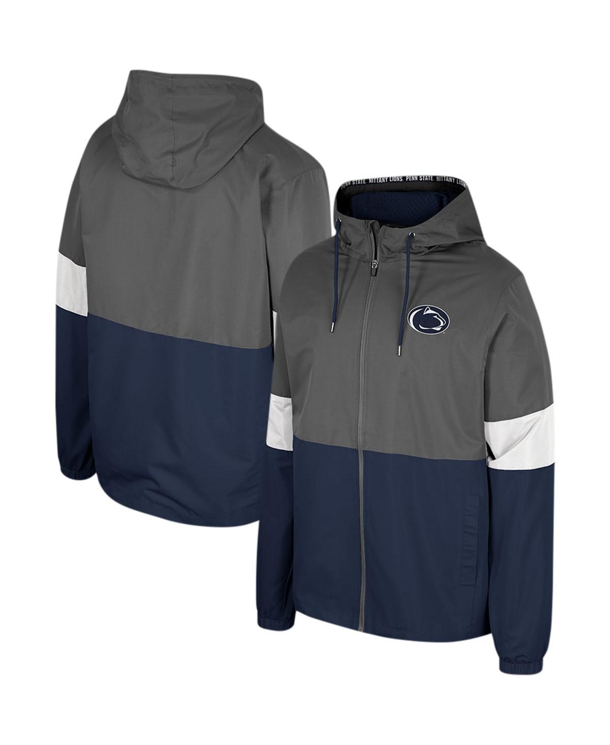 Mens Colosseum Charcoal Penn State Nittany Lions Miles Full-Zip Jacket Product Image