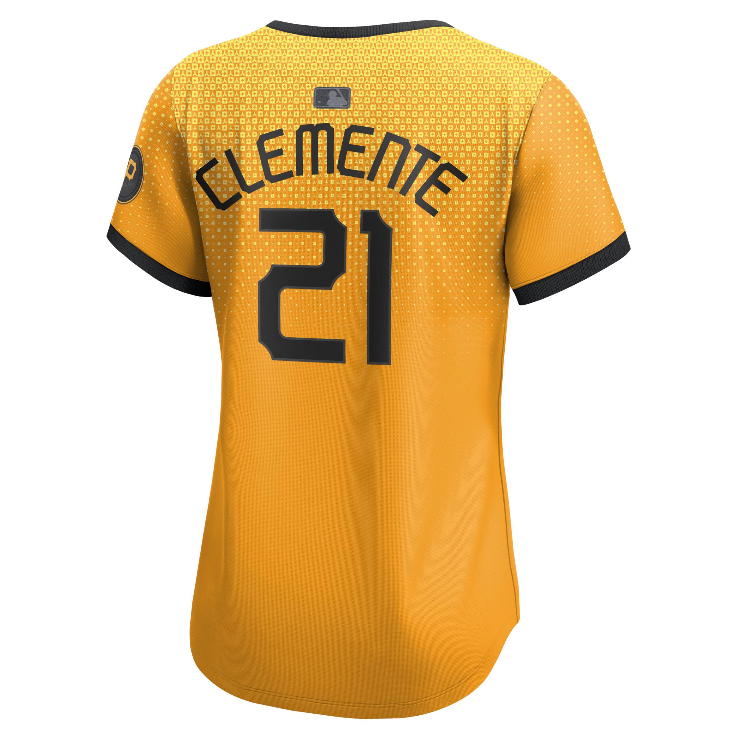 Roberto Clemente Pittsburgh Pirates City Connect Nike Women's Dri-FIT ADV MLB Limited Jersey Product Image