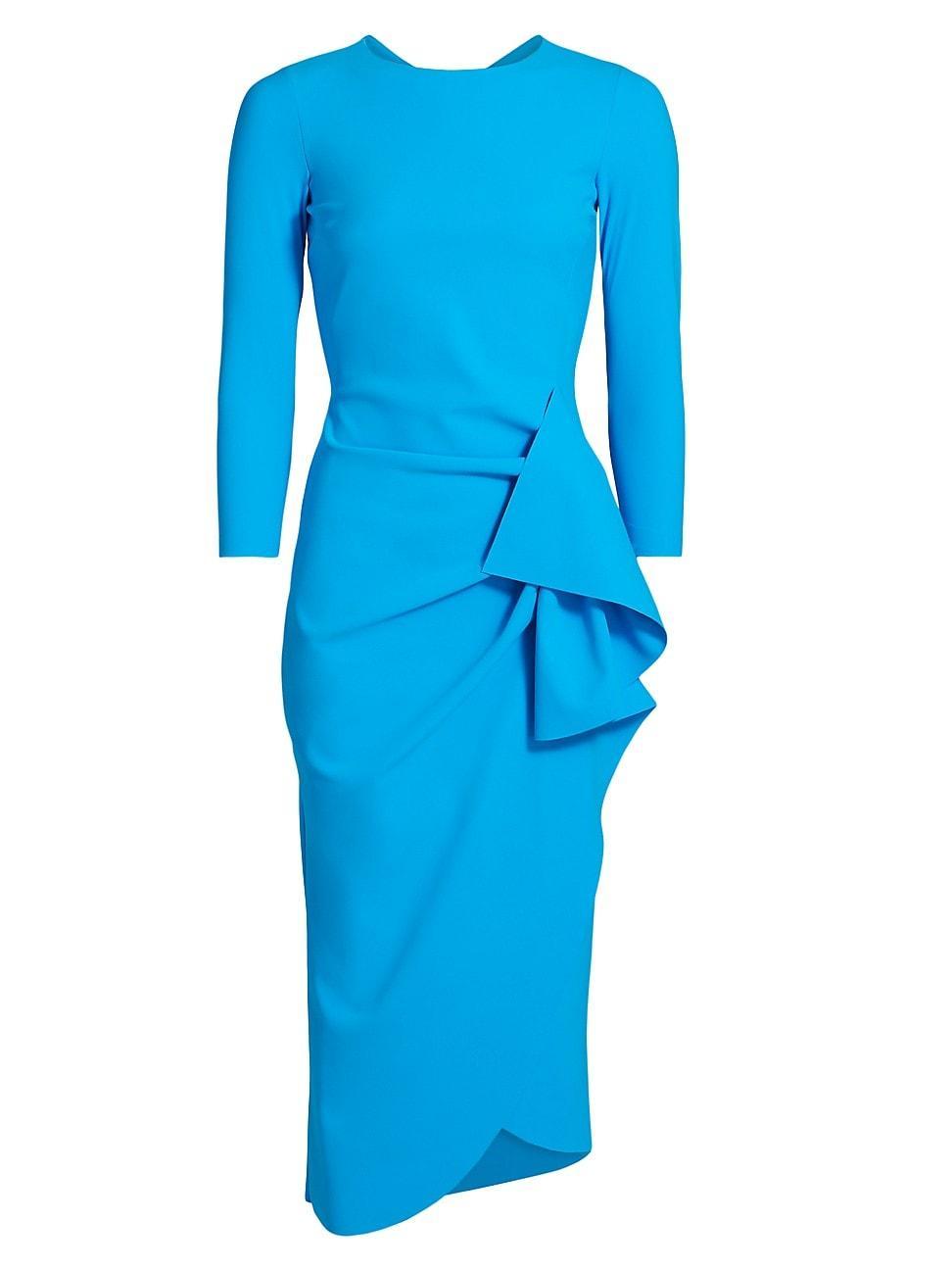 Womens Gathered Side Midi-Dress Product Image