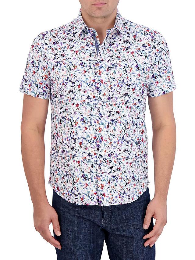 Mens Bavaro Printed Knit Short-Sleeve Shirt Product Image