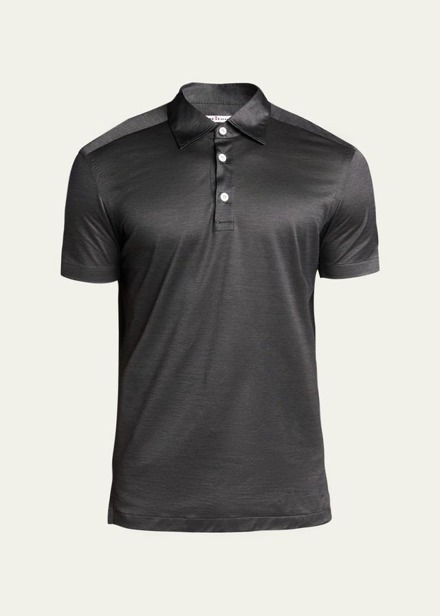 Mens Solid Polo Shirt Product Image