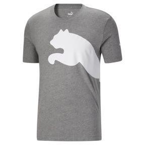 PUMA Oversized Logo Men's T-Shirt in Medium Grey Heather Product Image