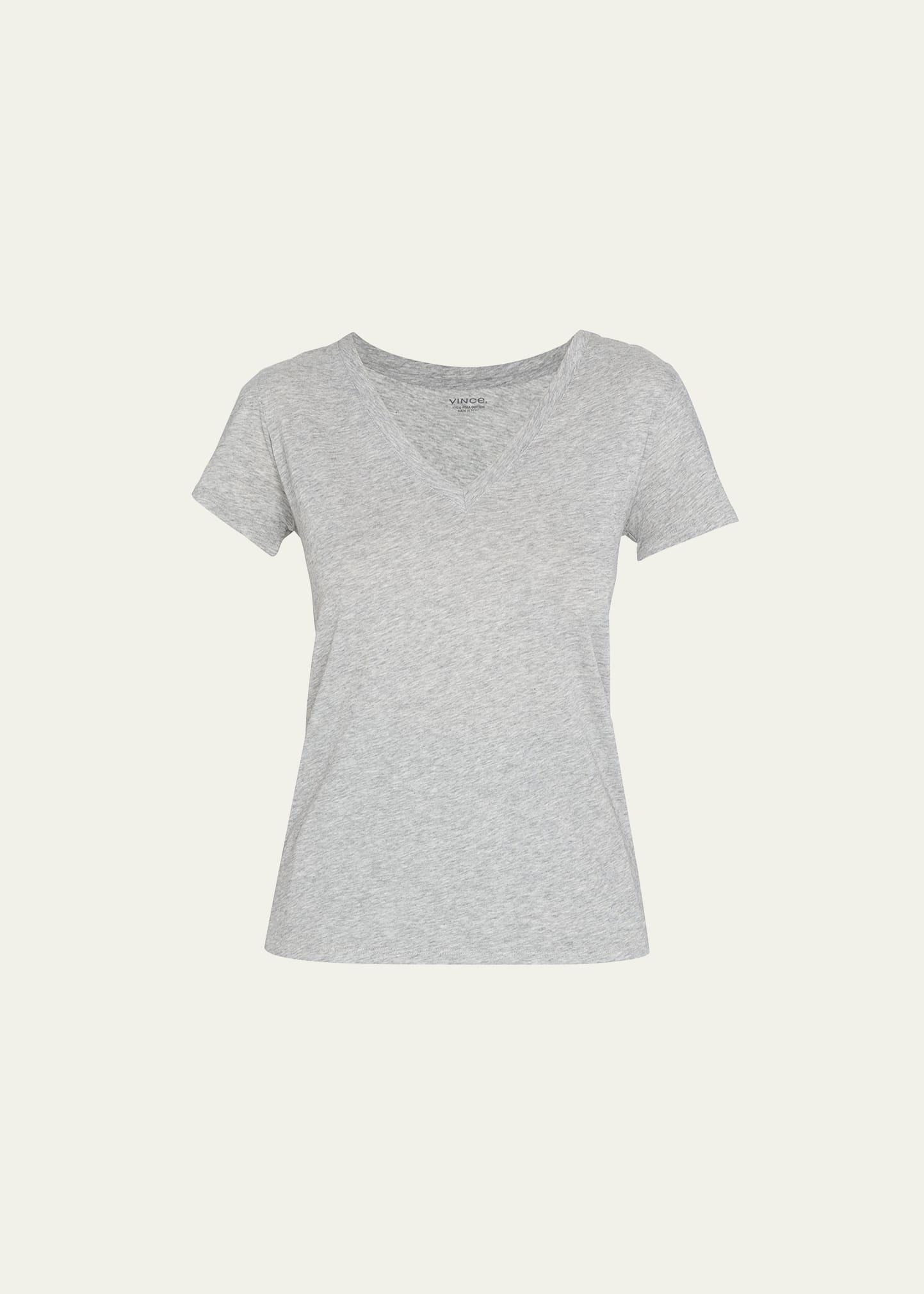 Womens Plunging V-Neck T-Shirt Product Image