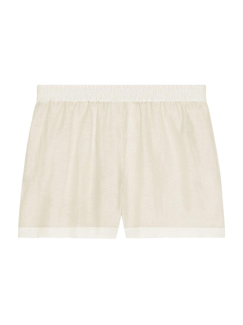 Womens Plage Shorts in Silk and Linen Product Image