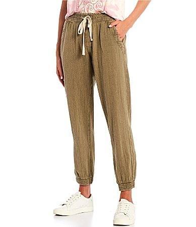 Rip Curl Classic Surf Relaxed Fit Textured Canvas Jogger Pants Product Image