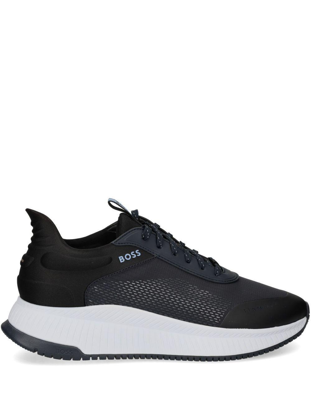 HUGO BOSS Logo Sneakers In Blue Product Image