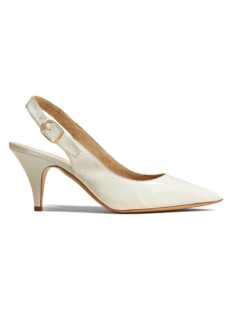 Womens River Leather Slingback Pumps product image