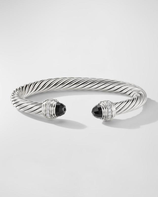 Womens Classic Cable Bracelet in Sterling Silver Product Image