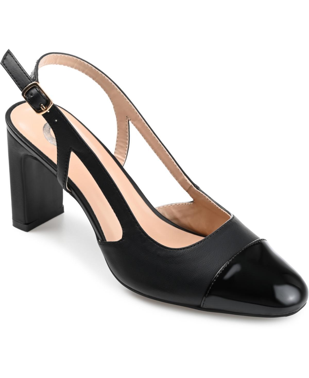 Journee Collection Womens Reignn Cap Toe Slingback Pumps Product Image