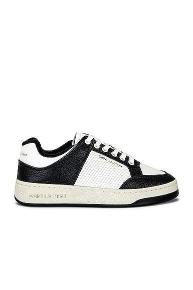 Saint Laurent SL61 Sneaker in Coffee White & Nero - Black & White. Size 38 (also in 35, 35.5, 36, 36.5, 37, 37.5, 38.5, 39, 39.5, 40, 40.5, 41). Product Image