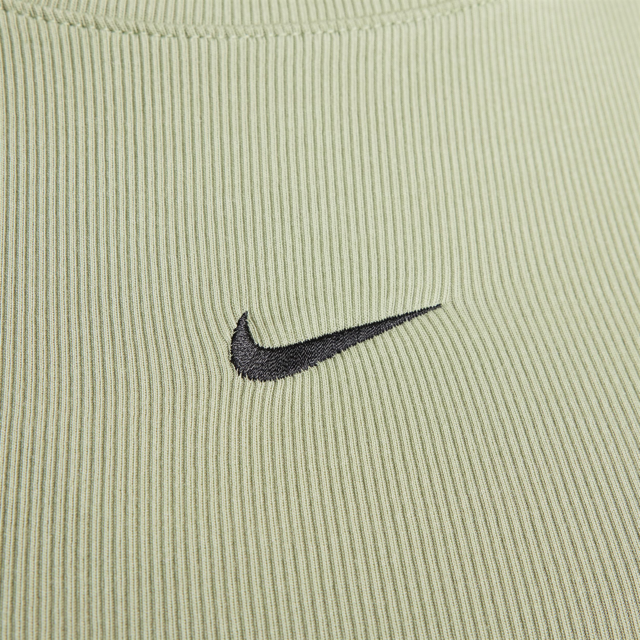 Women's Nike Sportswear Essential Ribbed Long-Sleeve Mod Crop Top Product Image