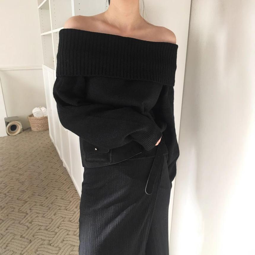 Off-Shoulder Sweater Product Image