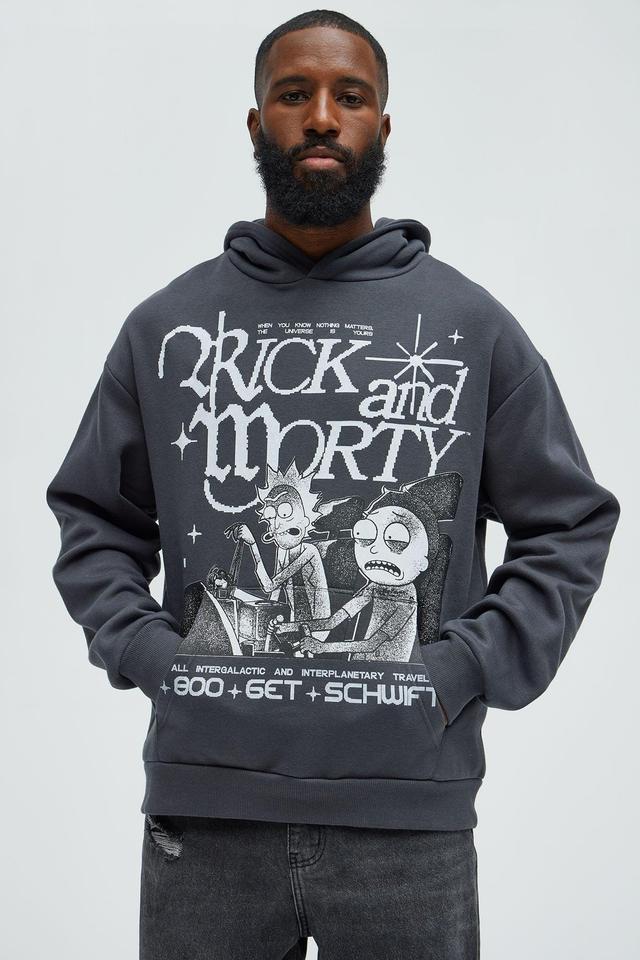 Rick And Morty Schwifty Hoodie - Charcoal Product Image