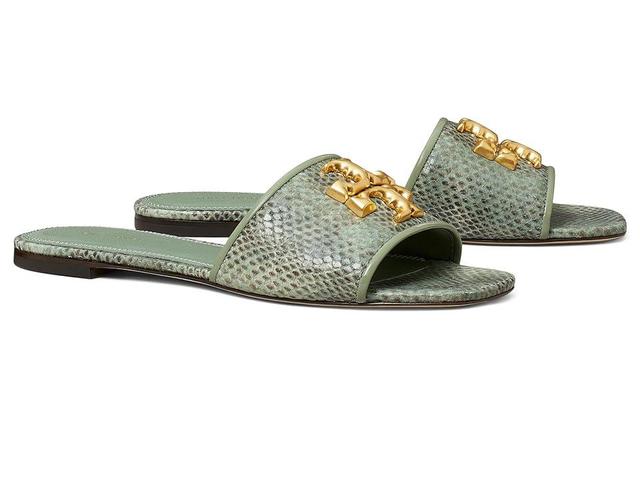 Tory Burch Eleanor Slides (Moss Roccia/Gold) Women's Sandals Product Image