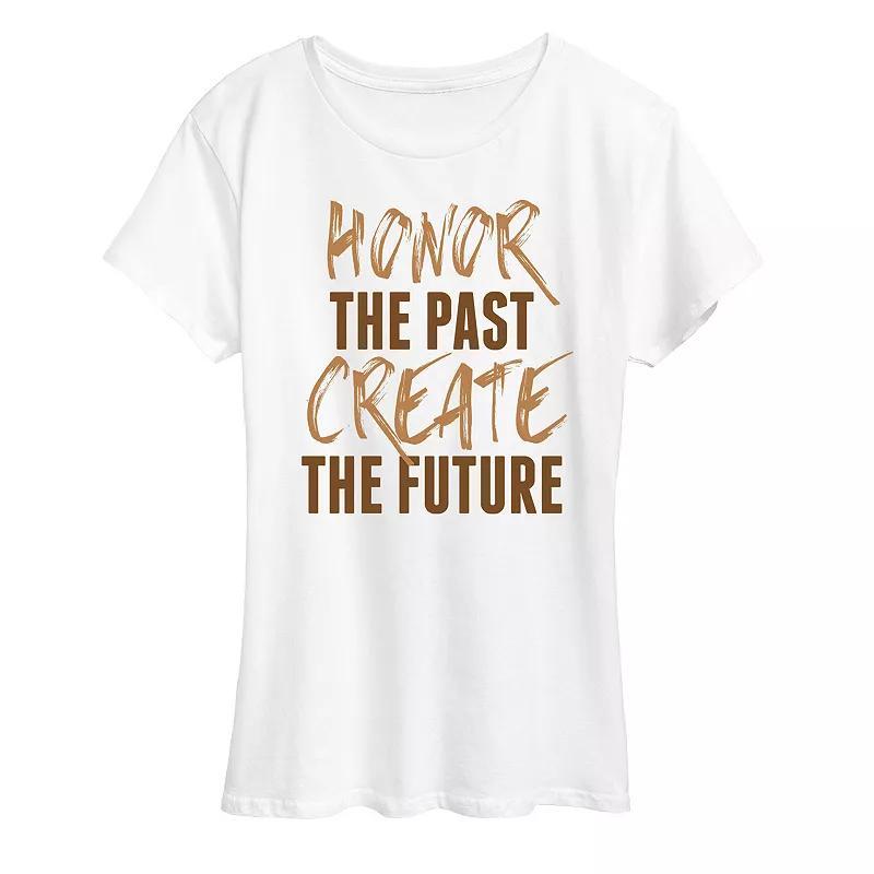 Plus Honor The Past Create The Future Graphic Tee, Womens Product Image