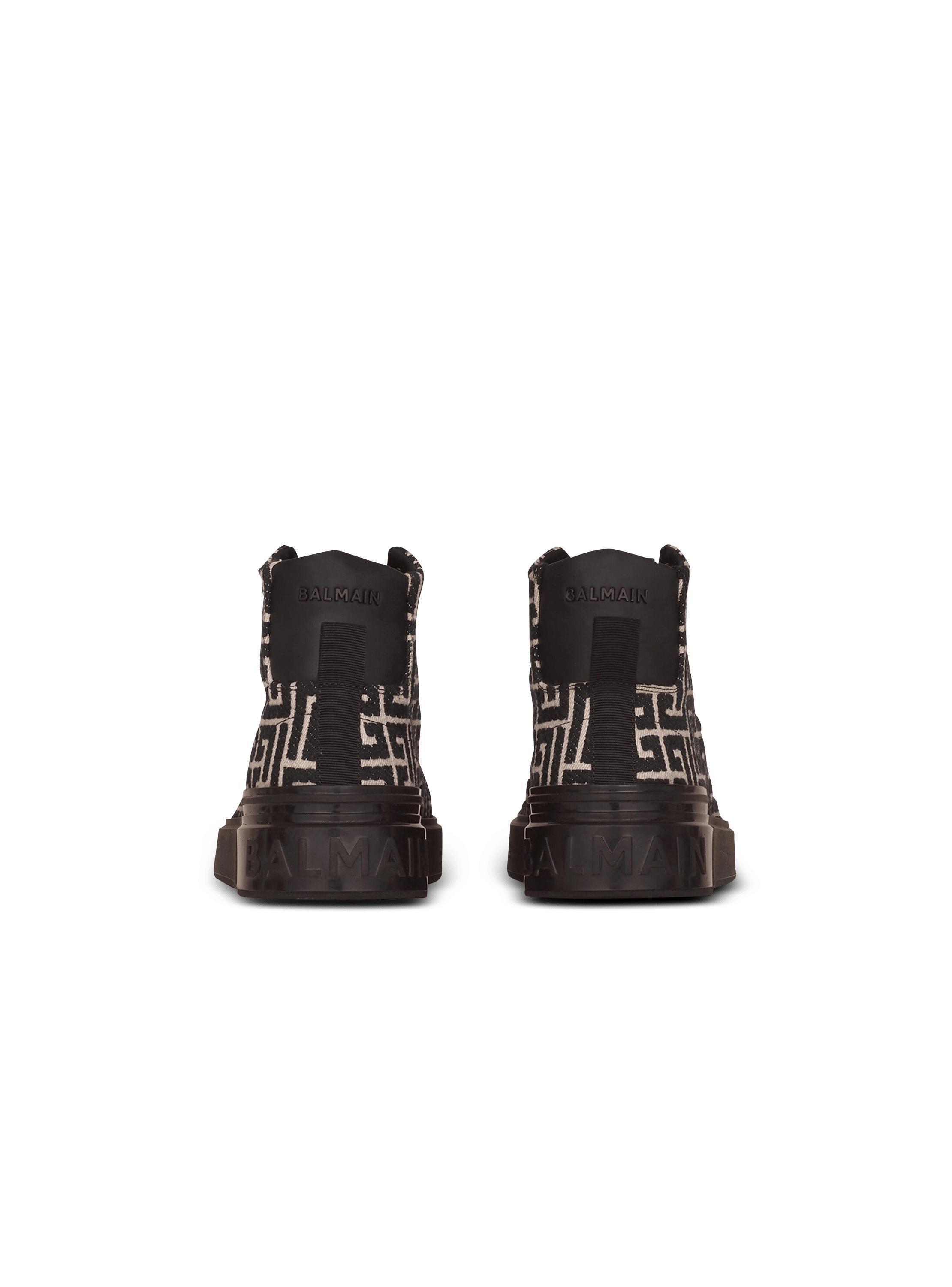 Monogram jacquard B-Court high-top sneakers Product Image