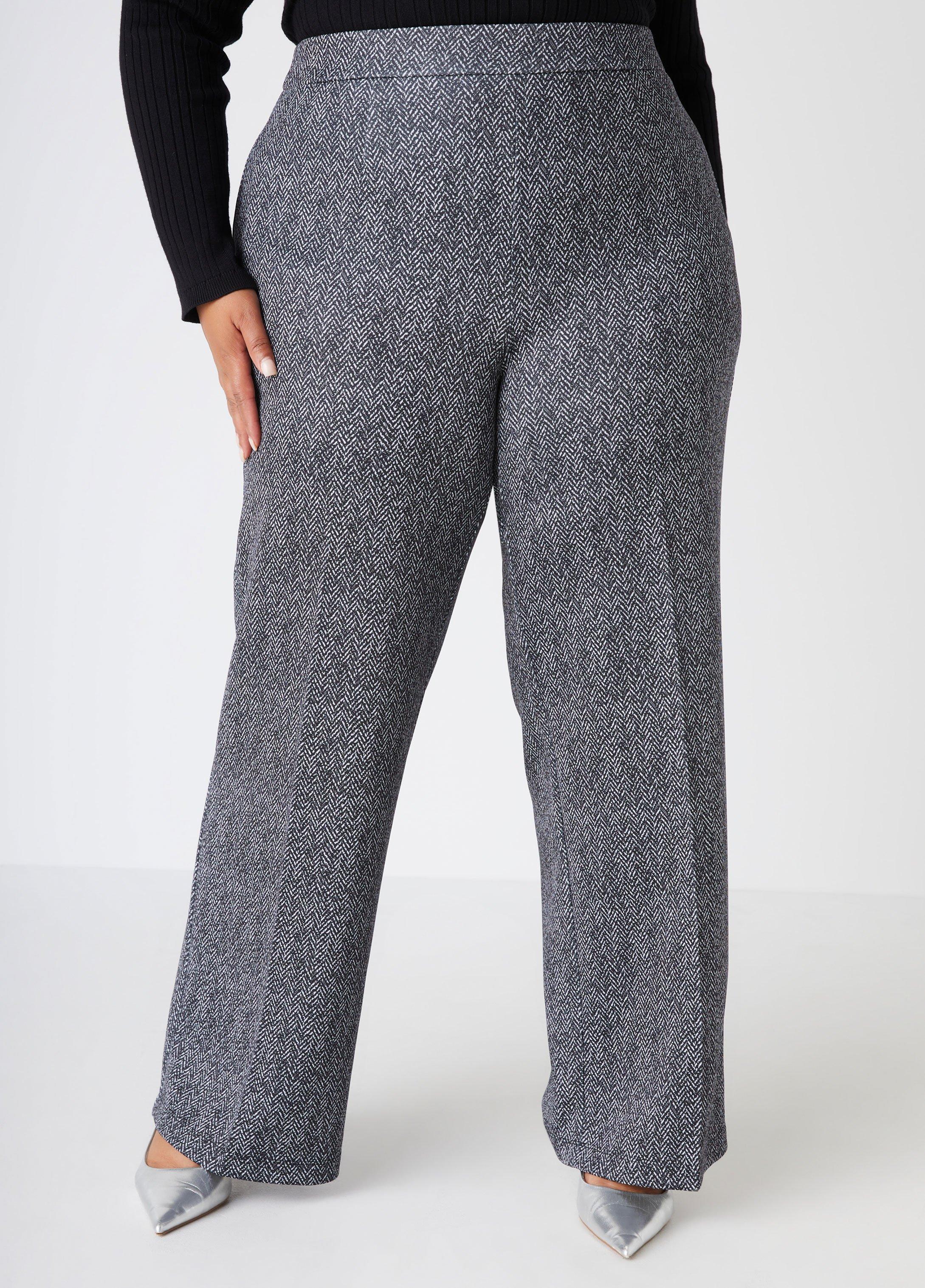 Herringbone Wide Leg Pants product image