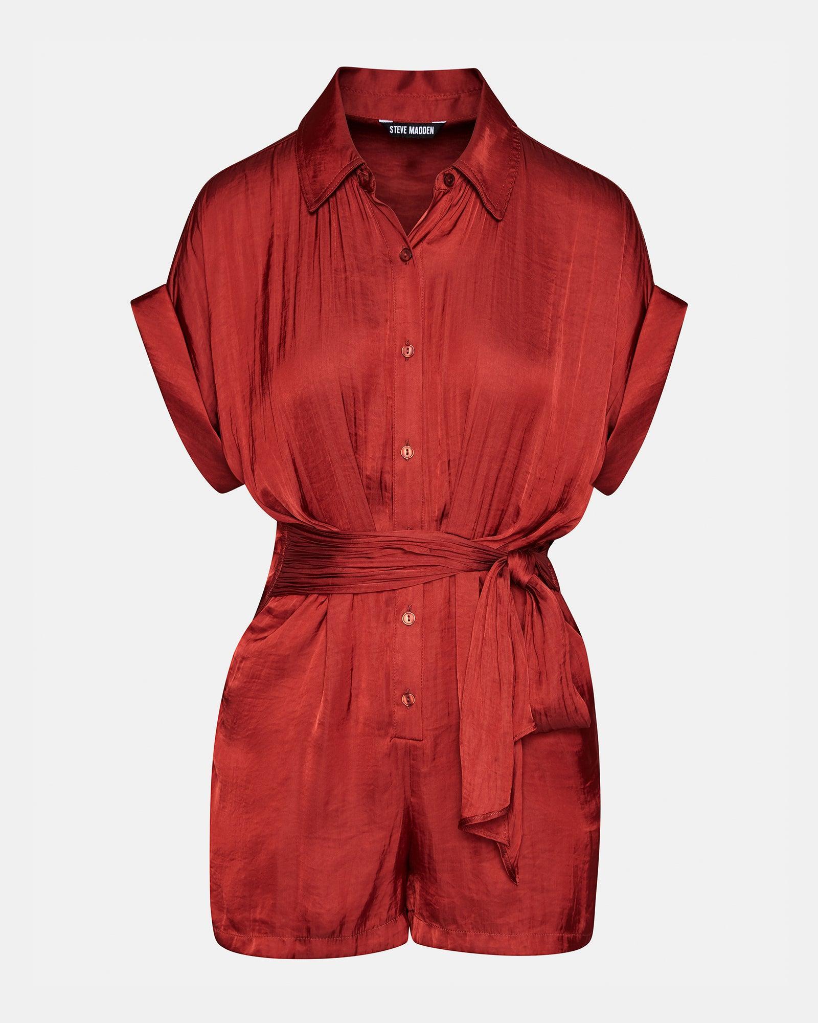 TORI ROMPER BURNT ORANGE Female Product Image