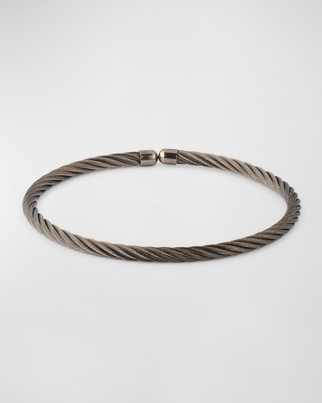 Mens Stainless Steel Cable Bracelet Product Image