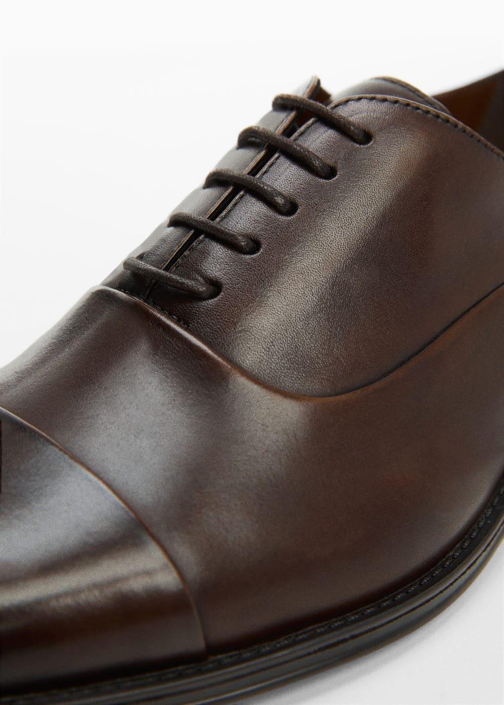 MANGO MAN - Elongated leather suit shoes brownMen Product Image