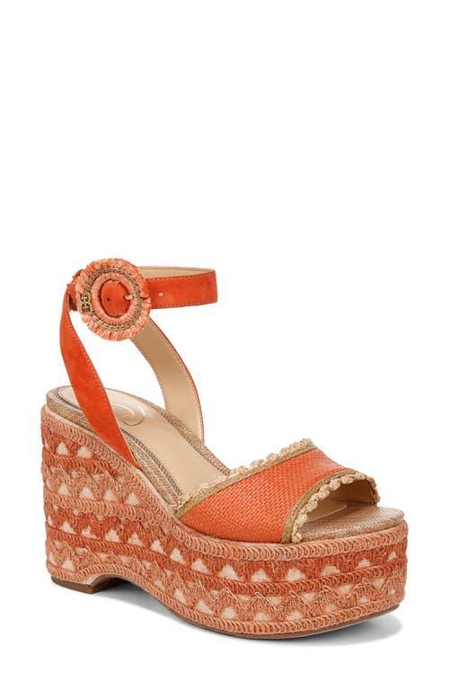 Sam Edelman Womens Amber Two-Piece Sculpted Platform Wedge Sandals Product Image