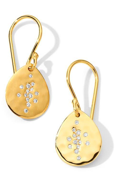 Ippolita Stardust Crinkle Diamond Teardrop Earrings Product Image