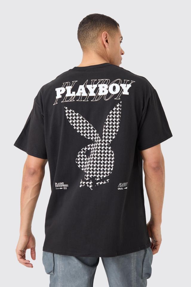 Oversized Playboy License T-shirt | boohooMAN USA Product Image