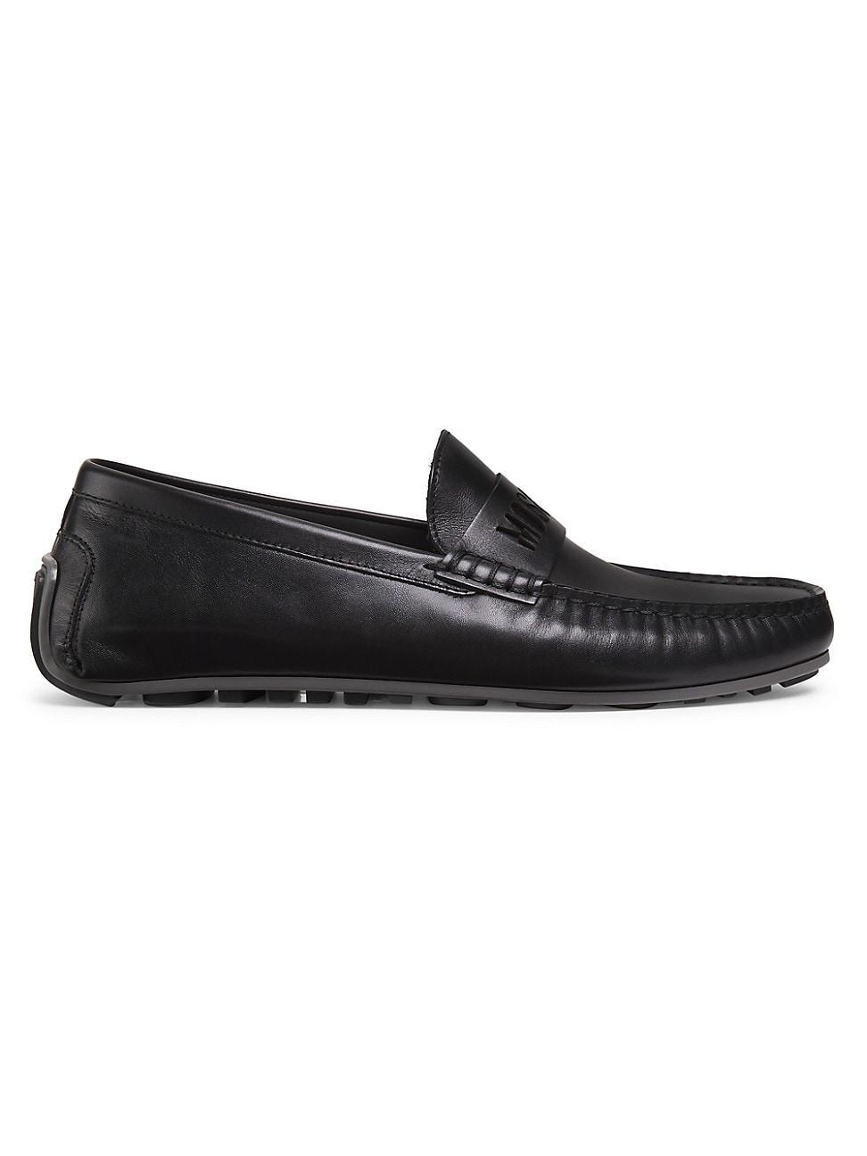 Mens Leather Driving Loafers Product Image