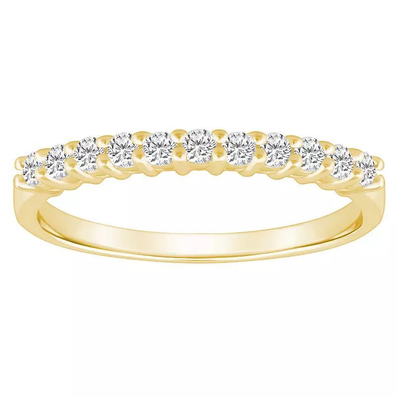 Alyson Layne 14k Gold 1/3 Carat T.W. Diamond 11-Stone Wedding Band, Womens Yellow Product Image