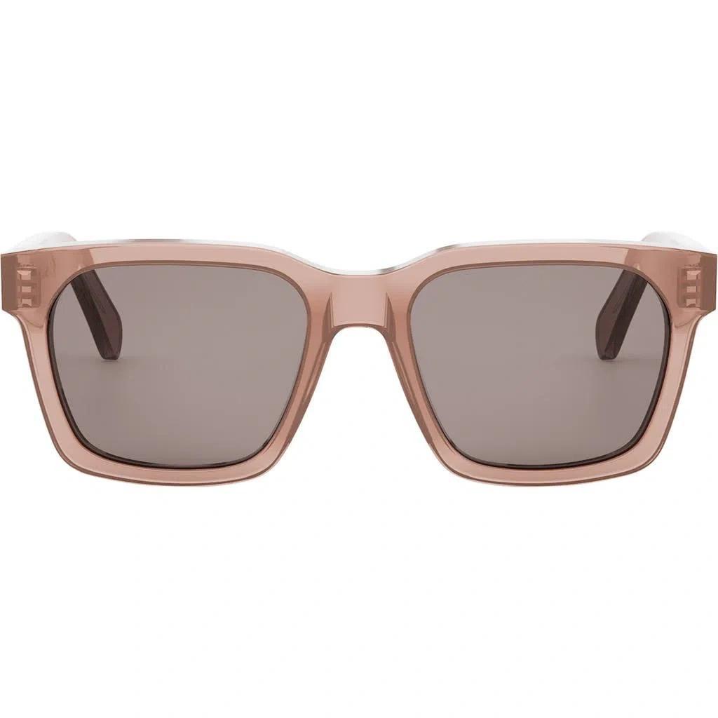 CELINE Bold 3 Dots 54mm Geometric Sunglasses In Pink/other/smoke Product Image