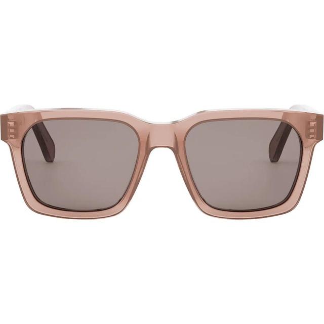 CELINE Bold 3 Dots 54mm Geometric Sunglasses In Pink/other/smoke Product Image