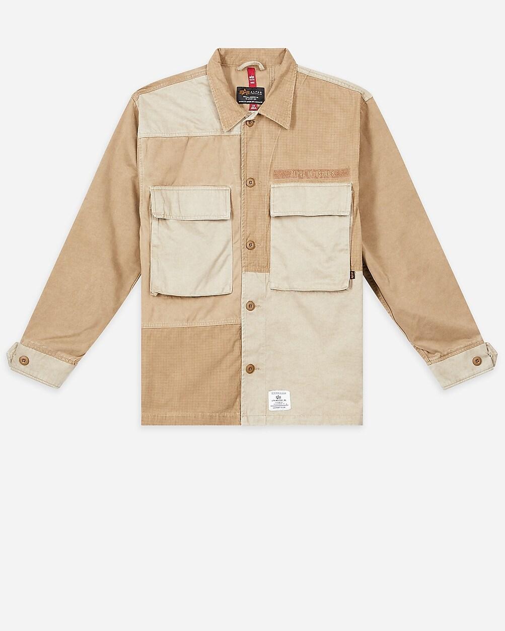 Men's Alpha Industries® mixed-media shirt-jacket Product Image