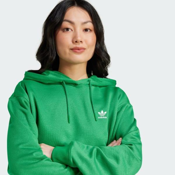 Trefoil Cropped Hoodie Product Image