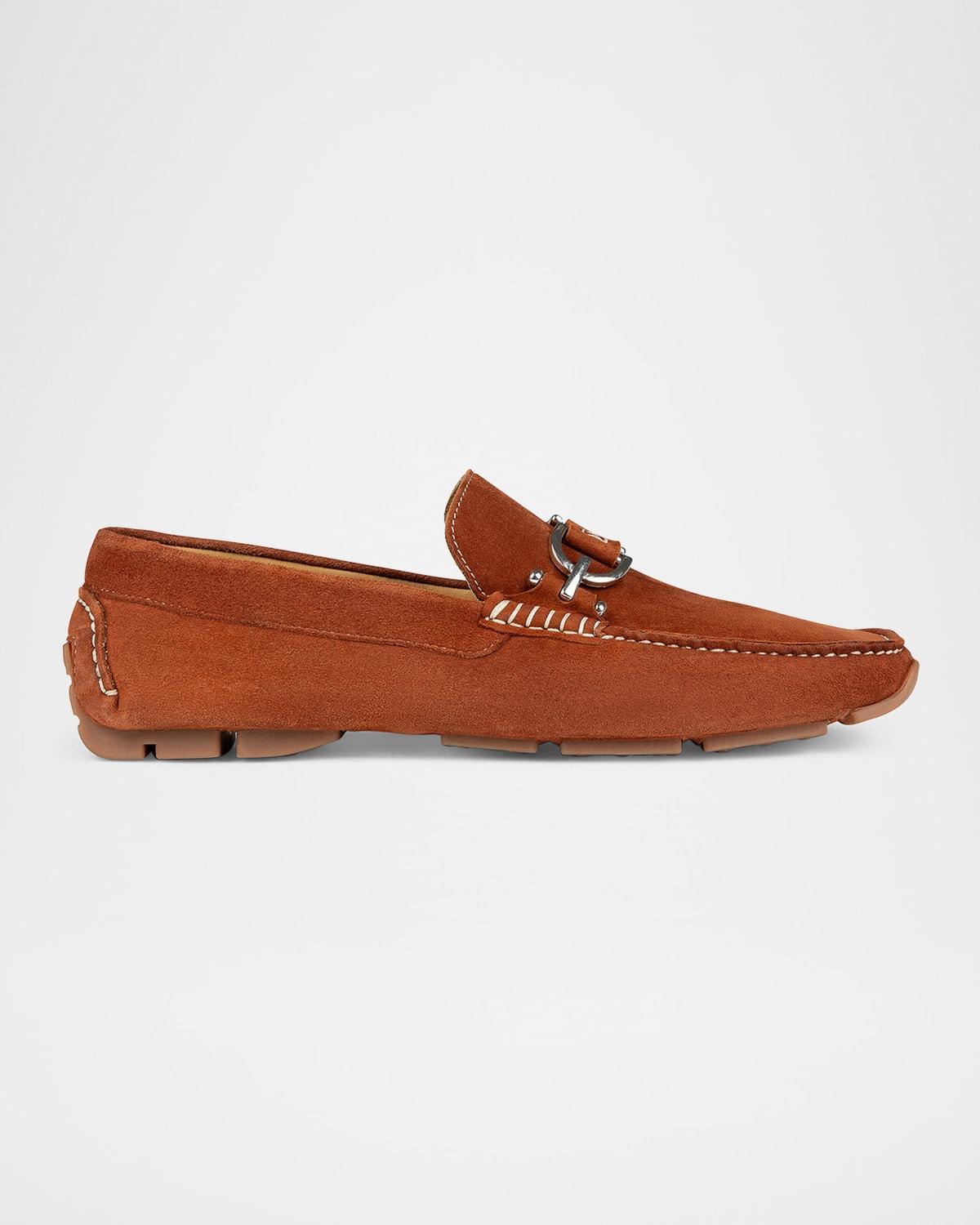 Mens Dacio Metal-Bit Suede Driving Loafers Product Image