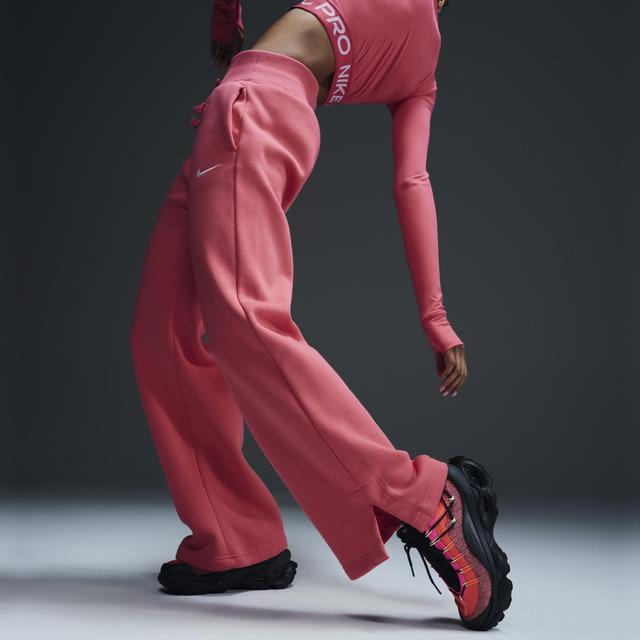 Womens Nike Sportswear Phoenix Fleece High-Waisted Wide-Leg Sweatpants Product Image