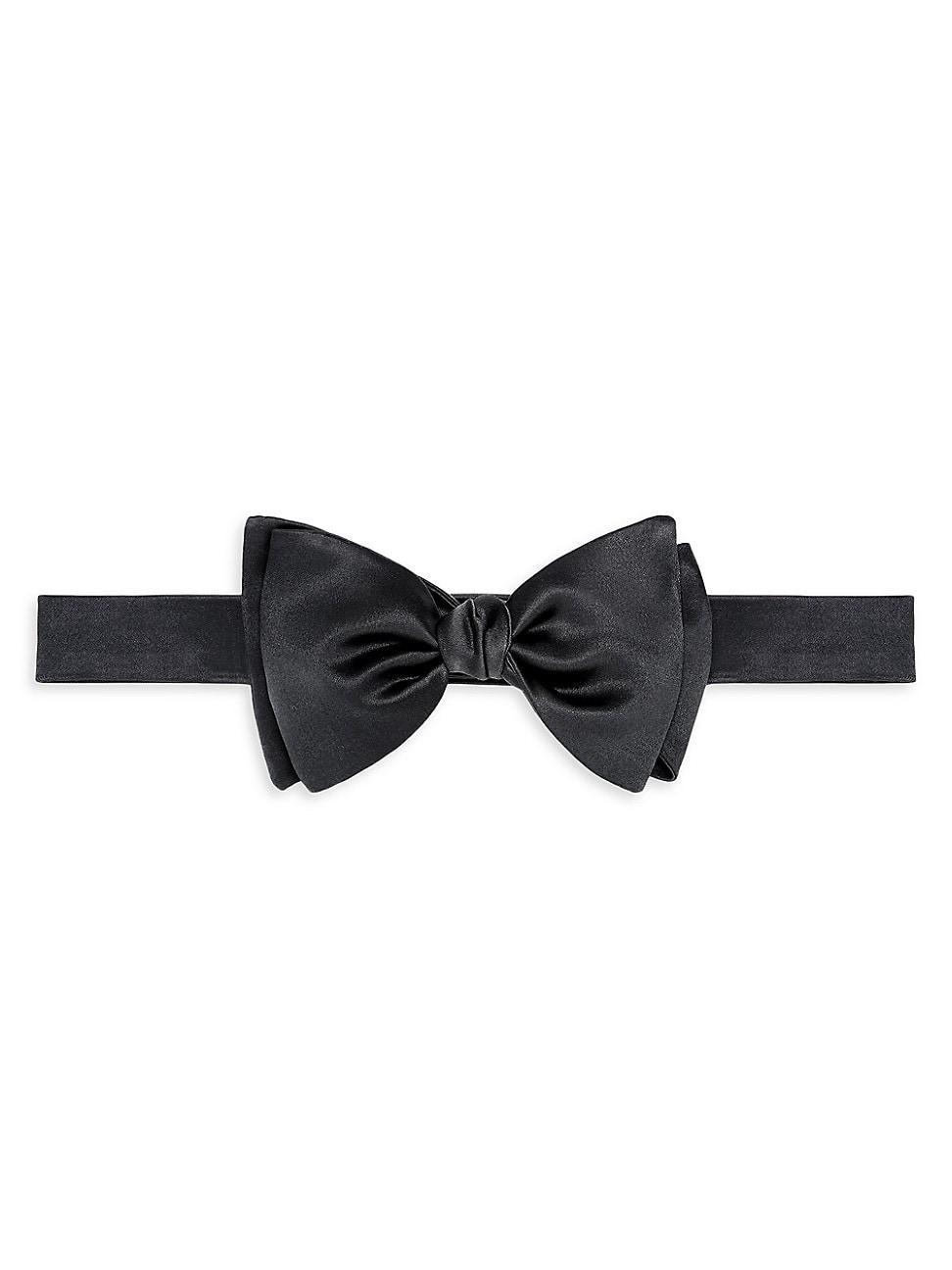 Mens Cotton and Silk Satin Bow Tie Product Image