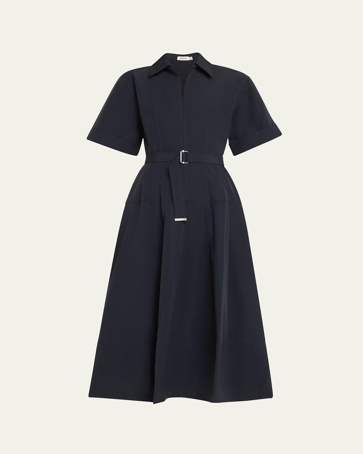 Womens Deanna Belted Midi Shirtdress Product Image