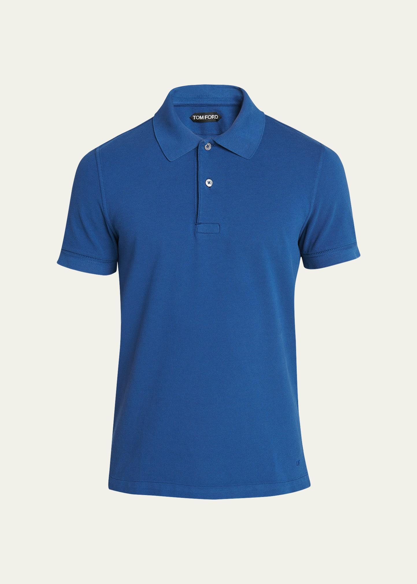 TOM FORD Short Sleeve Cotton Piqu Polo Product Image