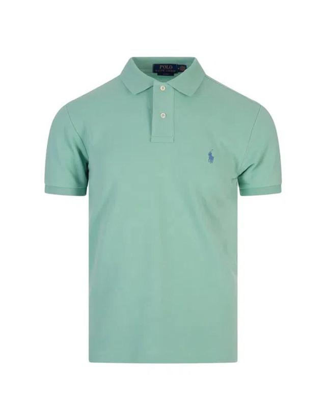 Pony Embroidered Polo Shirt In Green Product Image