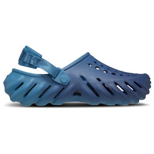 Crocs Mens Crocs Echo Clogs Ombre - Mens Shoes White/Blue Product Image